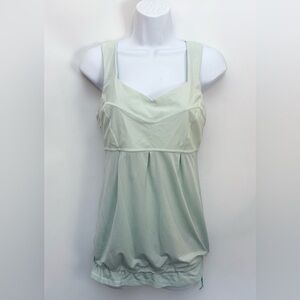 LULULEMON Workout Tank Top Women’s 6 Elastic Drawstring Hem Tulip Back Stretch